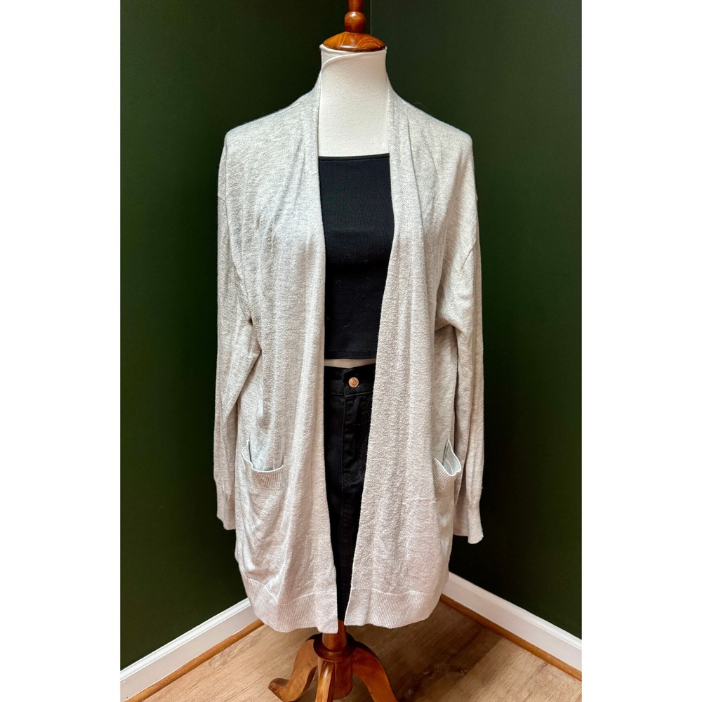 Luxury Collection Cashmere Blend Cardigan Gray Women's Size XXL